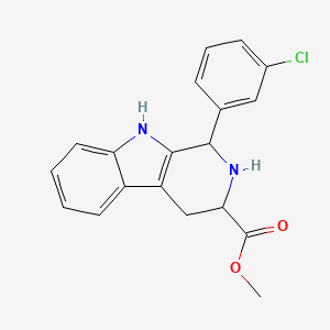 molecular formula C19H17ClN2O2 B4487533 methyl 1-(3-chlorophenyl)-2,3,4,9-tetrahydro-1H-beta-carboline-3-carboxylate 