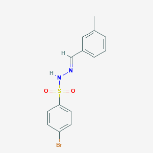 molecular formula C14H13BrN2O2S B448754 4-bromo-N'-(3-methylbenzylidene)benzenesulfonohydrazide 