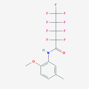 2,2,3,3,4,4,5,5,5-nonafluoro-N-(2-methoxy-5-methylphenyl)pentanamide