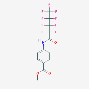 molecular formula C13H8F9NO3 B448767 Methyl 4-[(2,2,3,3,4,4,5,5,5-nonafluoropentanoyl)amino]benzoate 