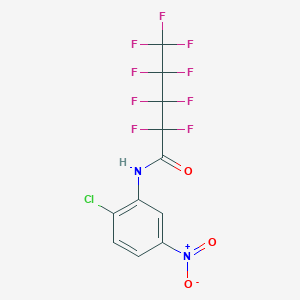 molecular formula C11H4ClF9N2O3 B448773 N-(2-chloro-5-nitrophenyl)-2,2,3,3,4,4,5,5,5-nonafluoropentanamide 