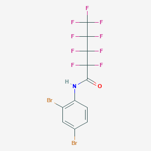 molecular formula C11H4Br2F9NO B448774 N-(2,4-dibromophenyl)-2,2,3,3,4,4,5,5,5-nonafluoropentanamide 