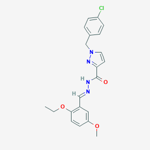 1-(4-chlorobenzyl)-N'-(2-ethoxy-5-methoxybenzylidene)-1H-pyrazole-3-carbohydrazide