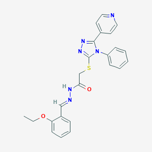 N'-(2-ethoxybenzylidene)-2-{[4-phenyl-5-(4-pyridinyl)-4H-1,2,4-triazol-3-yl]sulfanyl}acetohydrazide