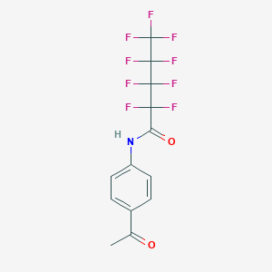 molecular formula C13H8F9NO2 B448796 N-(4-acetylphenyl)-2,2,3,3,4,4,5,5,5-nonafluoropentanamide 