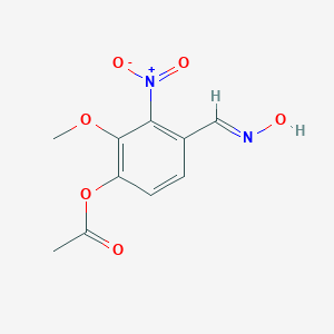4-[(Hydroxyimino)methyl]-3-nitro-2-methoxyphenyl acetate