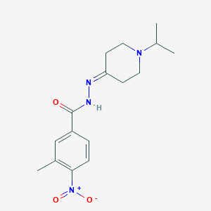 4-nitro-N'-(1-isopropyl-4-piperidinylidene)-3-methylbenzohydrazide