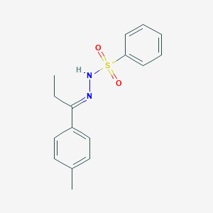 molecular formula C16H18N2O2S B448826 N'-[1-(4-methylphenyl)propylidene]benzenesulfonohydrazide 