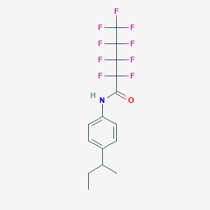 molecular formula C15H14F9NO B448837 N-(4-sec-butylphenyl)-2,2,3,3,4,4,5,5,5-nonafluoropentanamide 