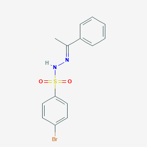 4-bromo-N'-(1-phenylethylidene)benzenesulfonohydrazide