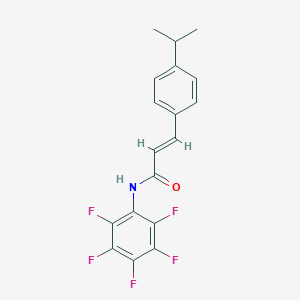 molecular formula C18H14F5NO B448861 (2E)-N-(pentafluorophenyl)-3-[4-(propan-2-yl)phenyl]prop-2-enamide 