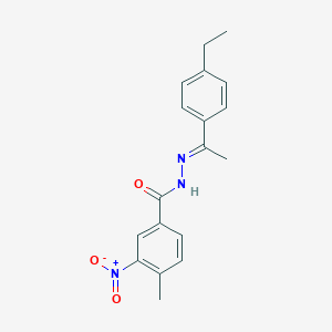 N'-[1-(4-ethylphenyl)ethylidene]-3-nitro-4-methylbenzohydrazide