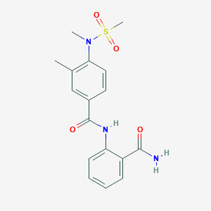 N-(2-CARBAMOYLPHENYL)-3-METHYL-4-(N-METHYLMETHANESULFONAMIDO)BENZAMIDE