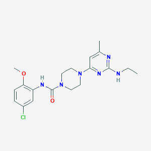 N-(5-chloro-2-methoxyphenyl)-4-[2-(ethylamino)-6-methylpyrimidin-4-yl]piperazine-1-carboxamide