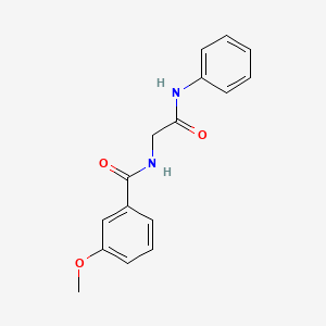 3-methoxy-N-[2-oxo-2-(phenylamino)ethyl]benzamide