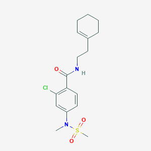 2-chloro-N-[2-(1-cyclohexen-1-yl)ethyl]-4-[methyl(methylsulfonyl)amino]benzamide