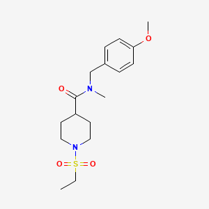 1-(ethylsulfonyl)-N-(4-methoxybenzyl)-N-methyl-4-piperidinecarboxamide