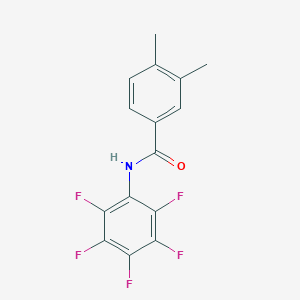 molecular formula C15H10F5NO B448884 3,4-dimethyl-N-(pentafluorophenyl)benzamide 