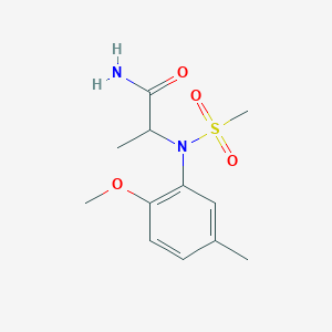 N~2~-(2-methoxy-5-methylphenyl)-N~2~-(methylsulfonyl)alaninamide