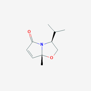 B044889 (3S-cis)-(+)-2,3-Dihydro-3-isopropyl-7a-methylpyrrolo[2,1-b]oxazol-5(7aH)-one CAS No. 116910-11-3