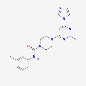 N-(3,5-dimethylphenyl)-4-[6-(1H-imidazol-1-yl)-2-methyl-4-pyrimidinyl]-1-piperazinecarboxamide