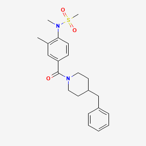 N-[4-(4-benzylpiperidine-1-carbonyl)-2-methylphenyl]-N-methylmethanesulfonamide