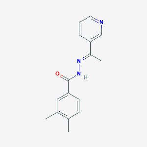 3,4-dimethyl-N'-[1-(3-pyridinyl)ethylidene]benzohydrazide