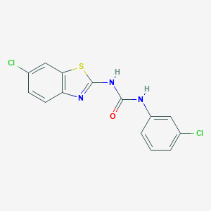 molecular formula C14H9Cl2N3OS B448898 N-(6-chloro-1,3-benzothiazol-2-yl)-N'-(3-chlorophenyl)urea 