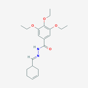 molecular formula C20H28N2O4 B448902 N'-(3-cyclohexen-1-ylmethylene)-3,4,5-triethoxybenzohydrazide 