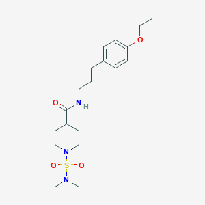 1-(dimethylsulfamoyl)-N-[3-(4-ethoxyphenyl)propyl]piperidine-4-carboxamide