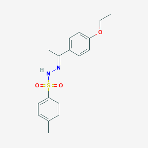 molecular formula C17H20N2O3S B448906 N'-[1-(4-ethoxyphenyl)ethylidene]-4-methylbenzenesulfonohydrazide 