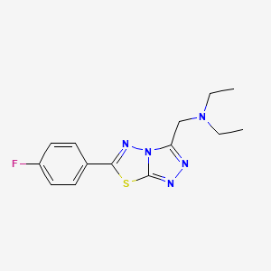 N-ethyl-N-{[6-(4-fluorophenyl)[1,2,4]triazolo[3,4-b][1,3,4]thiadiazol-3-yl]methyl}ethanamine