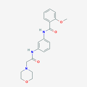 2-methoxy-N-{3-[(4-morpholinylacetyl)amino]phenyl}benzamide