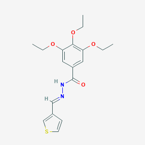 3,4,5-triethoxy-N'-(3-thienylmethylene)benzohydrazide