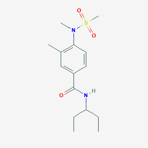 3-METHYL-4-(N-METHYLMETHANESULFONAMIDO)-N-(PENTAN-3-YL)BENZAMIDE