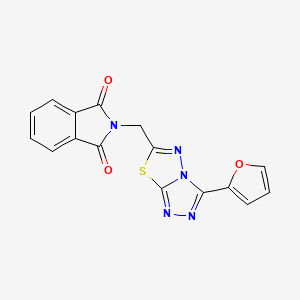 2-{[3-(FURAN-2-YL)-[1,2,4]TRIAZOLO[3,4-B][1,3,4]THIADIAZOL-6-YL]METHYL}-2,3-DIHYDRO-1H-ISOINDOLE-1,3-DIONE