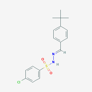 molecular formula C17H19ClN2O2S B448921 N'-(4-tert-butylbenzylidene)-4-chlorobenzenesulfonohydrazide 