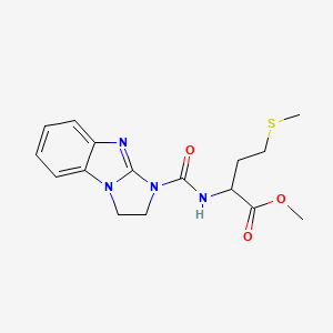 methyl N-(2,3-dihydro-1H-imidazo[1,2-a]benzimidazol-1-ylcarbonyl)methioninate