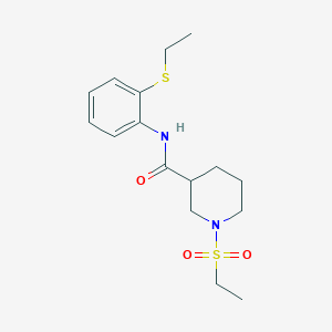 1-(ETHANESULFONYL)-N-[2-(ETHYLSULFANYL)PHENYL]PIPERIDINE-3-CARBOXAMIDE