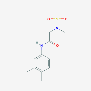 N-(3,4-dimethylphenyl)-2-[methyl(methylsulfonyl)amino]acetamide