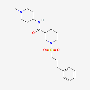 N-(1-methyl-4-piperidinyl)-1-[(3-phenylpropyl)sulfonyl]-3-piperidinecarboxamide