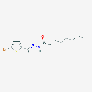 molecular formula C14H21BrN2OS B448925 N'-[1-(5-bromo-2-thienyl)ethylidene]octanohydrazide 