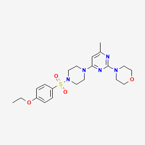 4-(4-{4-[(4-ethoxyphenyl)sulfonyl]-1-piperazinyl}-6-methyl-2-pyrimidinyl)morpholine