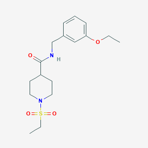 1-(ETHANESULFONYL)-N-[(3-ETHOXYPHENYL)METHYL]PIPERIDINE-4-CARBOXAMIDE