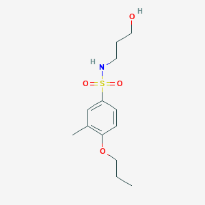 (3-Hydroxypropyl)[(3-methyl-4-propoxyphenyl)sulfonyl]amine