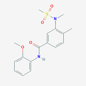 N-(2-METHOXYPHENYL)-4-METHYL-3-(N-METHYLMETHANESULFONAMIDO)BENZAMIDE