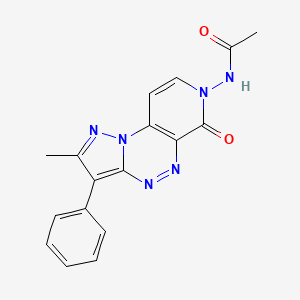 N-(2-methyl-6-oxo-3-phenylpyrazolo[5,1-c]pyrido[4,3-e][1,2,4]triazin-7(6H)-yl)acetamide