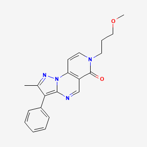 7-(3-methoxypropyl)-2-methyl-3-phenylpyrazolo[1,5-a]pyrido[3,4-e]pyrimidin-6(7H)-one