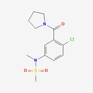 N-[4-chloro-3-(pyrrolidine-1-carbonyl)phenyl]-N-methylmethanesulfonamide