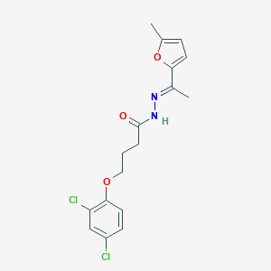 molecular formula C17H18Cl2N2O3 B448935 4-(2,4-dichlorophenoxy)-N'-[(1E)-1-(5-methylfuran-2-yl)ethylidene]butanehydrazide 